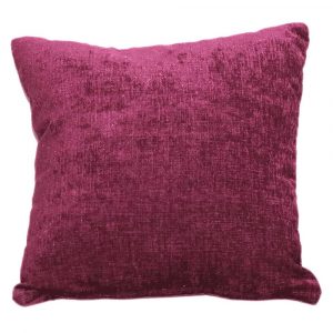 aubergine purple chenille scatter cushion