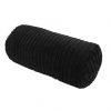 black chunky cord cylinder bolster cushions