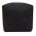 black cotton drill cube fabric footstool pouffe