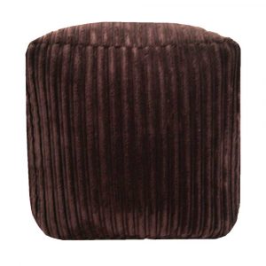 brown chunky cord pouffe footstool