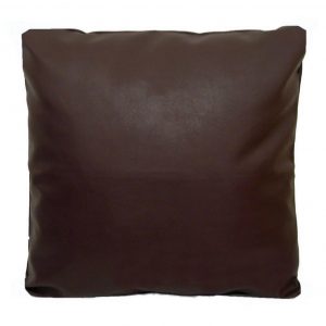 brown faux leather scatter cushion covers