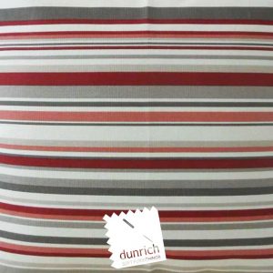 cherry red goa striped cotton fabric
