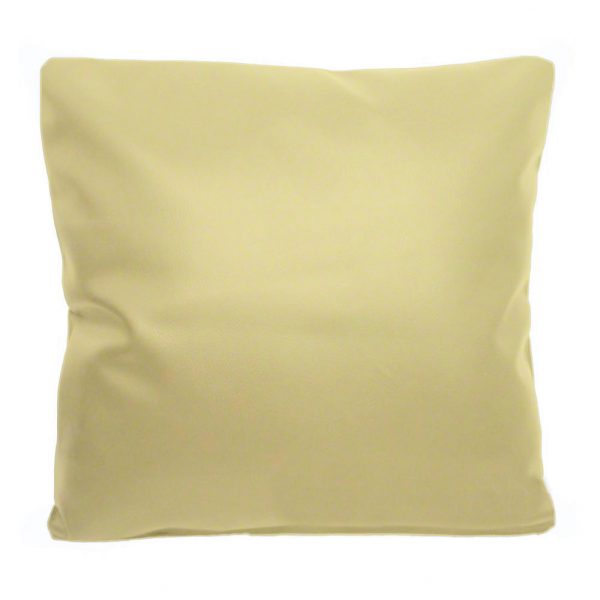 cream faux leather scatter cushion covers