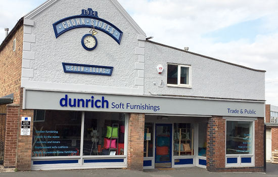 Dunrich Soft Furnishings Store based in Swadlincote