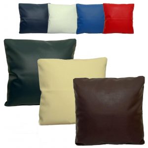 faux leather scatter cushions covers all colours