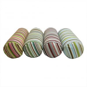 goa striped cotton bolster cylinder cushions