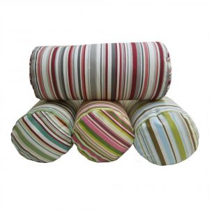 goa striped cotton bolster cylinder cushions