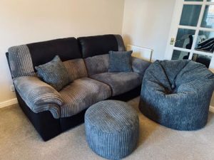 grey sofa cushions beanbag pouffe order