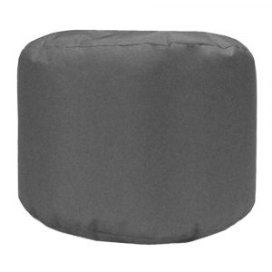 grey water resistant outdoor footstool pouffe