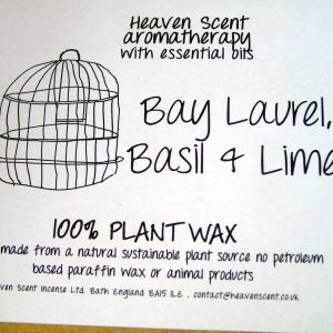 heaven scents bay laurel basil lime natural wax candles