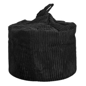 large black chunky cord beanbag