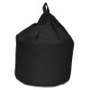 large black cotton drill beanbag