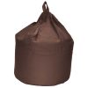 large brown cotton drill beanbag