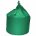 large green cotton drill beanbag
