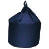 large navy blue cotton drill beanbag
