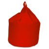 large red cotton drill beanbag