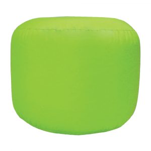 lime green water resistant outdoor footstool pouffe