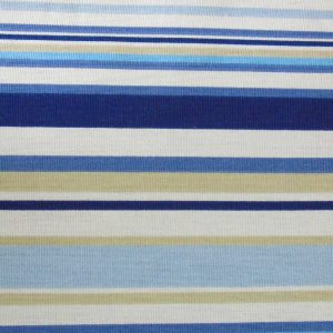 marine blue goa striped cotton fabric