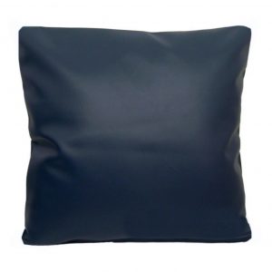 navy blue faux leather scatter cushion covers