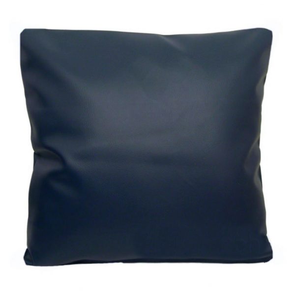 navy blue faux leather scatter cushion covers