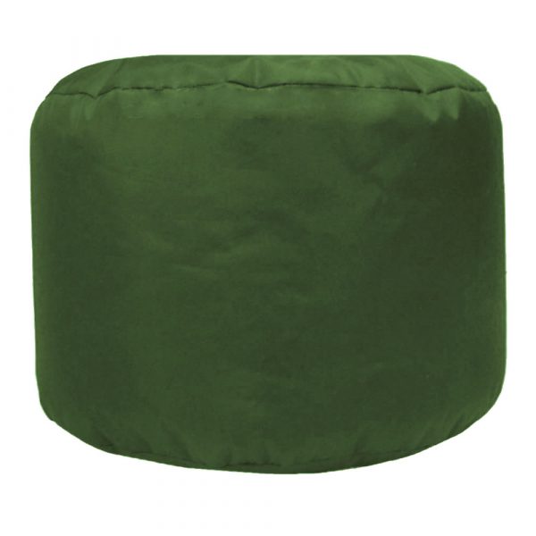 olive green water resistant outdoor footstool pouffe