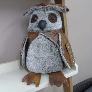 owl weighted animal doorstop
