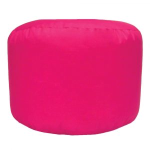 pink water resistant outdoor footstool pouffe
