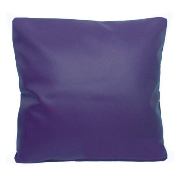 purple faux leather scatter cushion covers