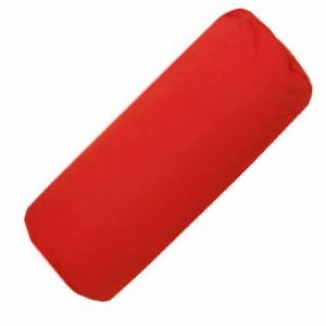 red cotton drill bolster cylinder cushions covers