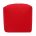 red cotton drill cube fabric footstool pouffe