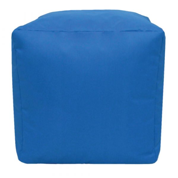 royal blue water resistant cubes footstools
