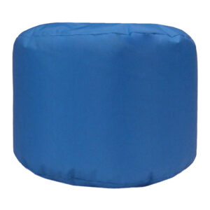royal blue water resistant outdoor footstool pouffe