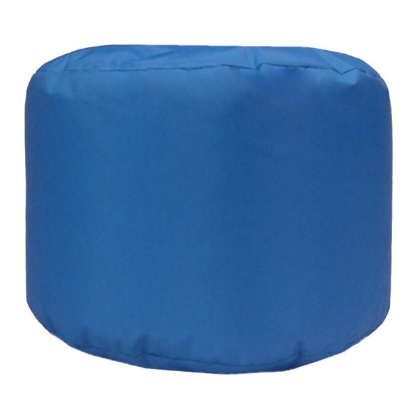 royal blue water resistant outdoor footstool pouffe