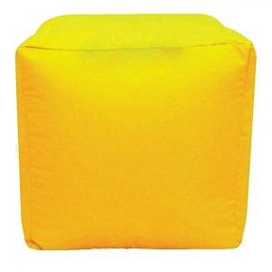 yellow water resistant cubes footstools